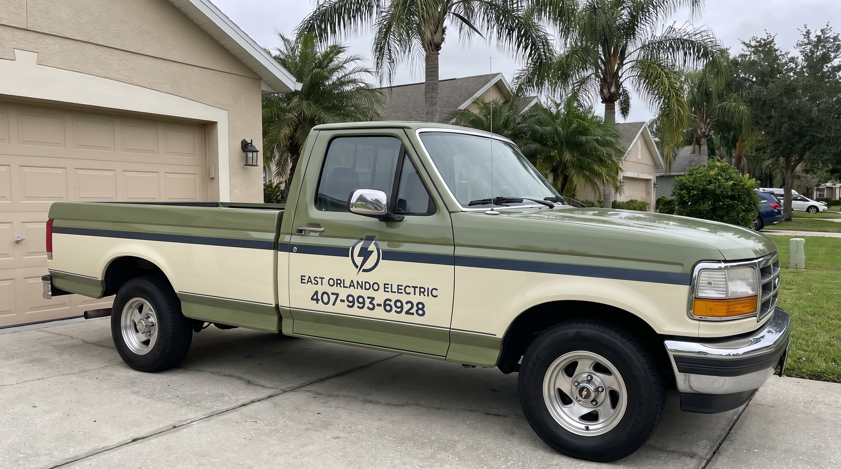 East Orlando Electric team working on an electrical panel in an Orlando home